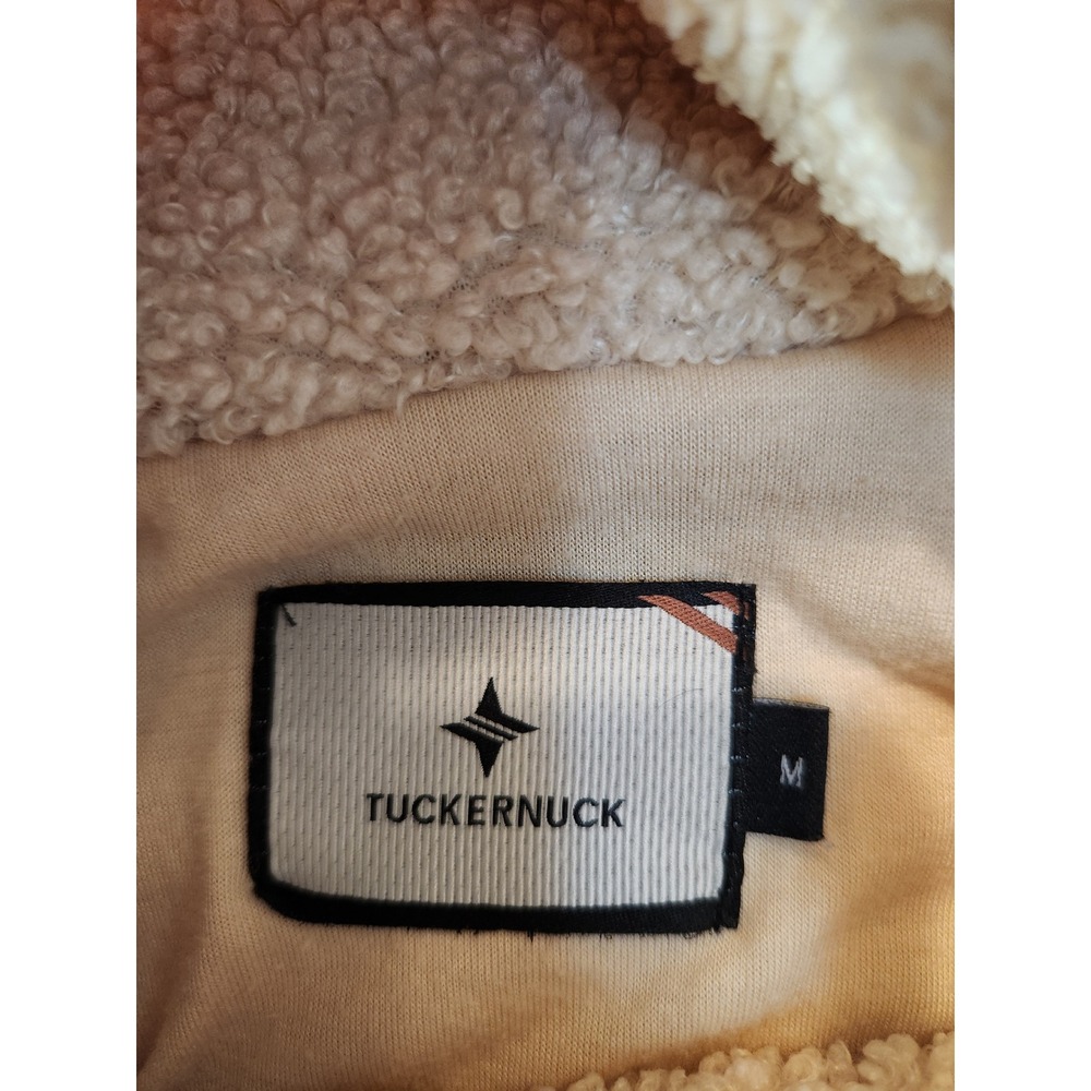 Tuckernuck Cream Sherpa Fleece Cowl Neck Pullover Sweater Size M Y2K Preppy - Picture 8 of 10